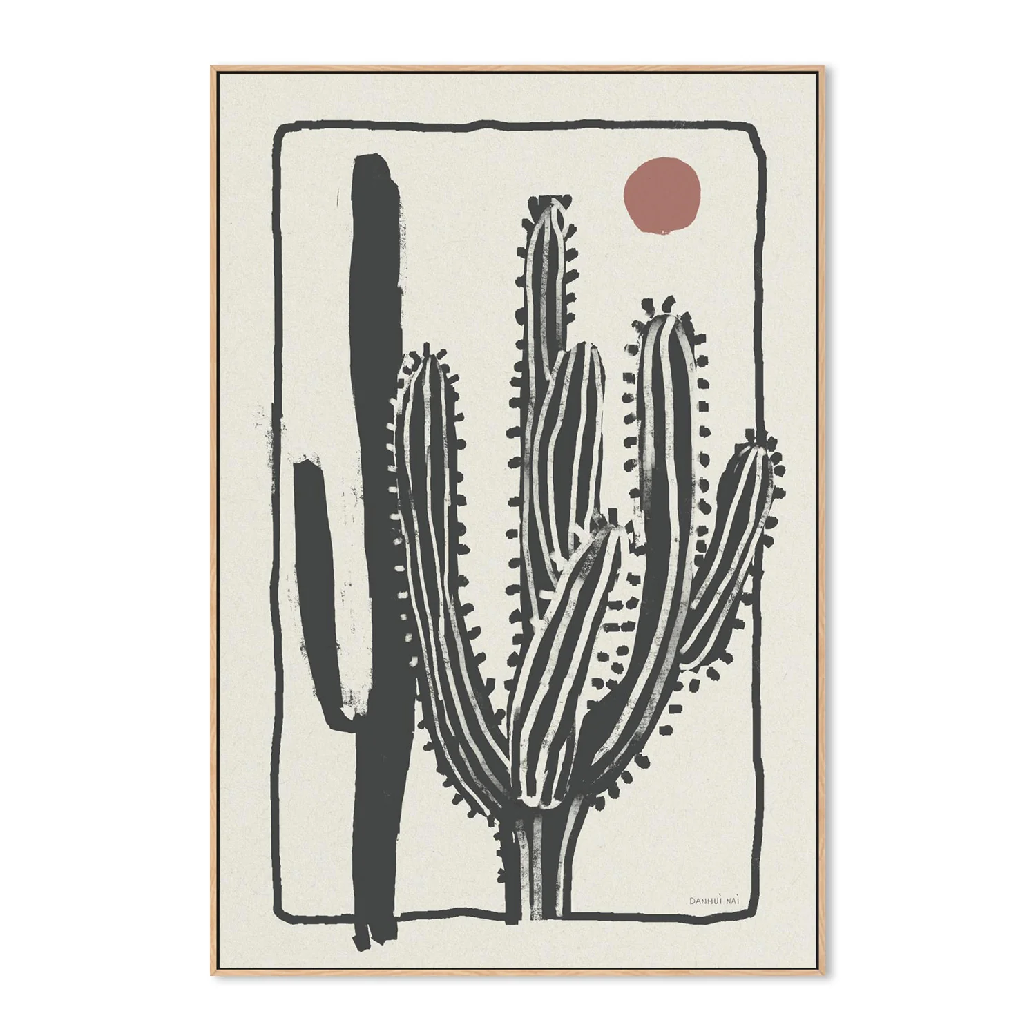 Woodcut Cactus , Style B - Image 4