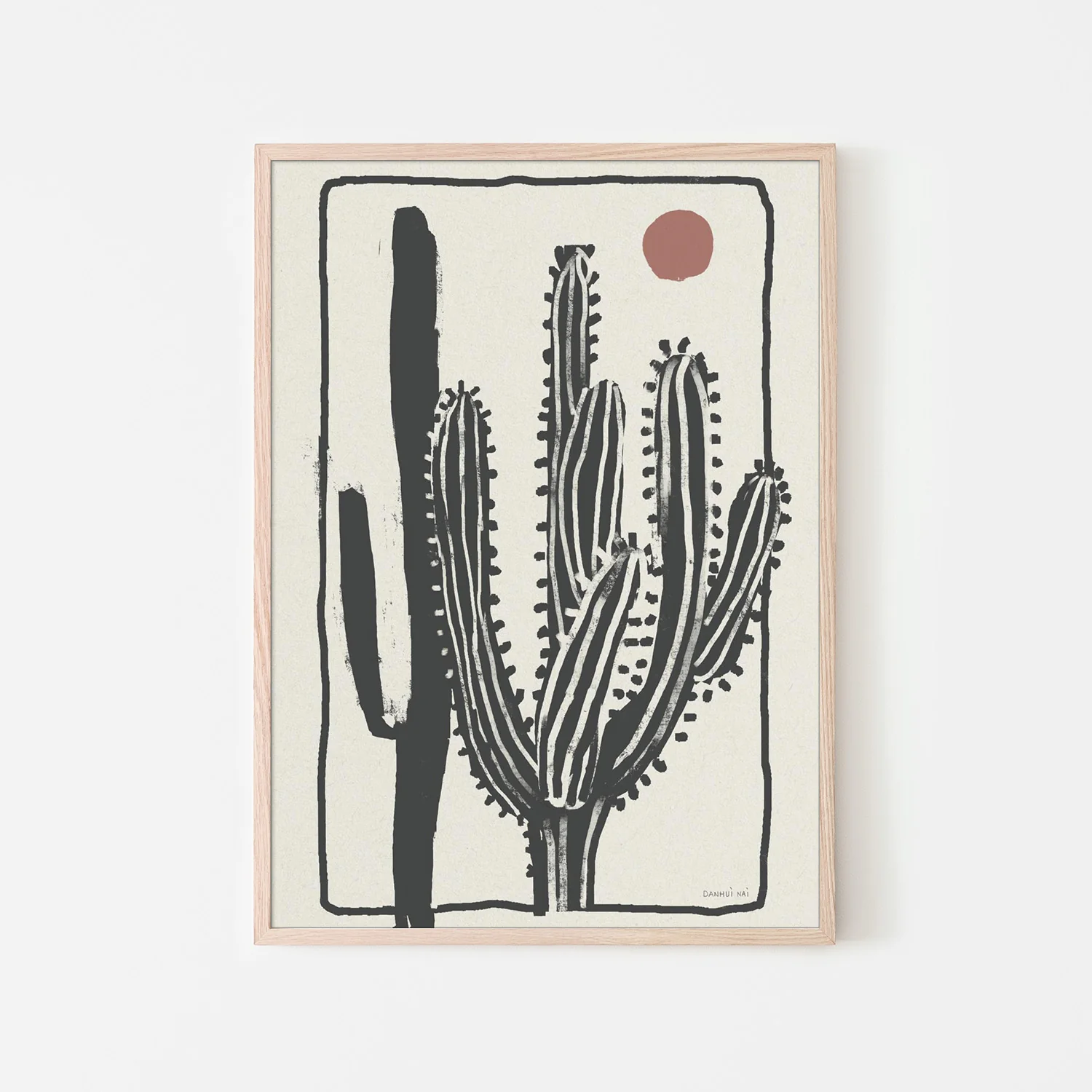 Woodcut Cactus , Style B - Image 6