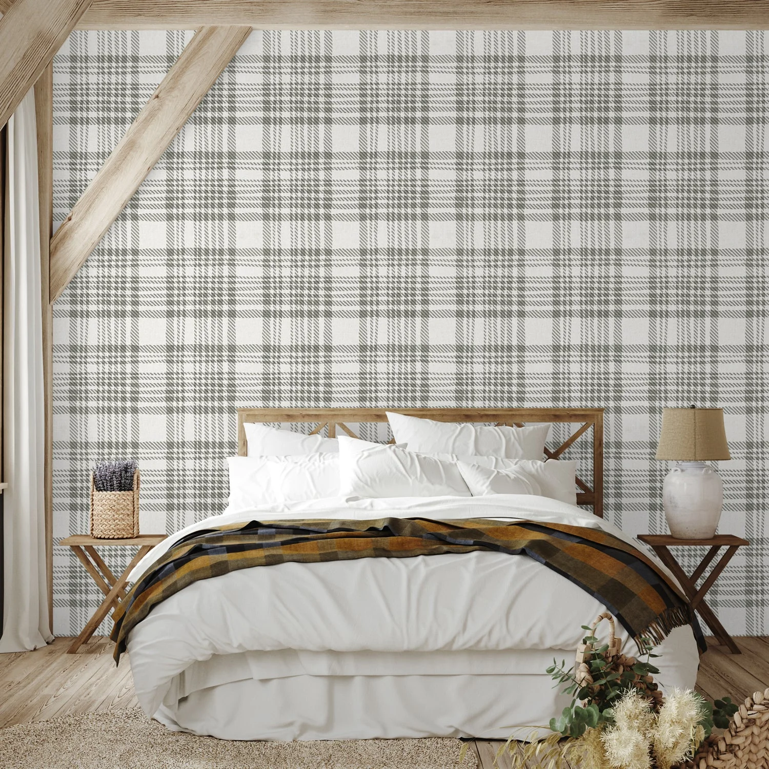 Wooded Winter Pattern, Style C, Wallpaper - Image 2