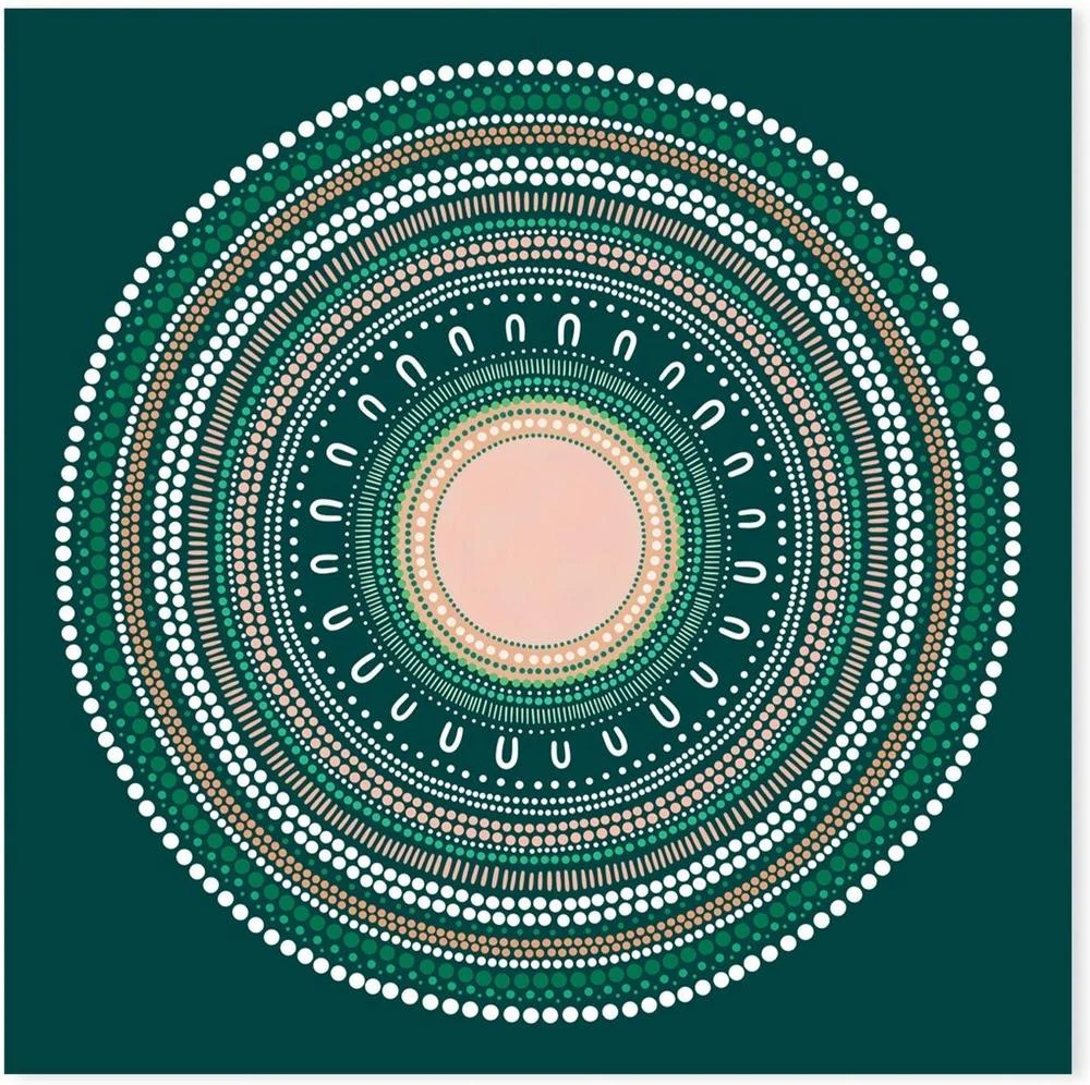 Yarning Circle Gathering, Green, Style A