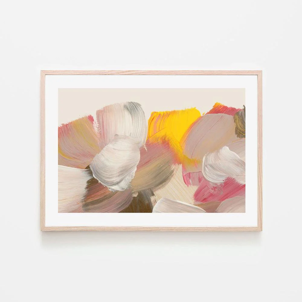 Yellow and Blush Kisses , Hand-painted Canvas - Image 6