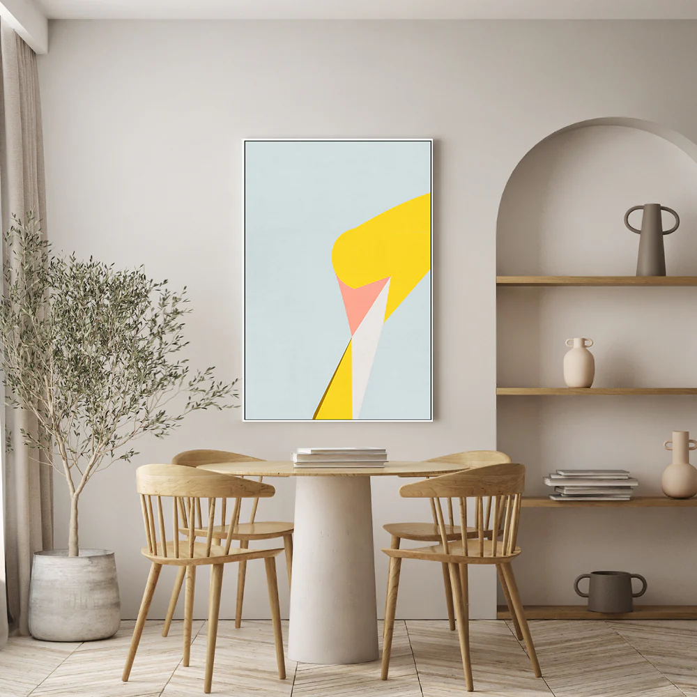 Yellow Saturday , Hand-Painted Canvas - Image 7